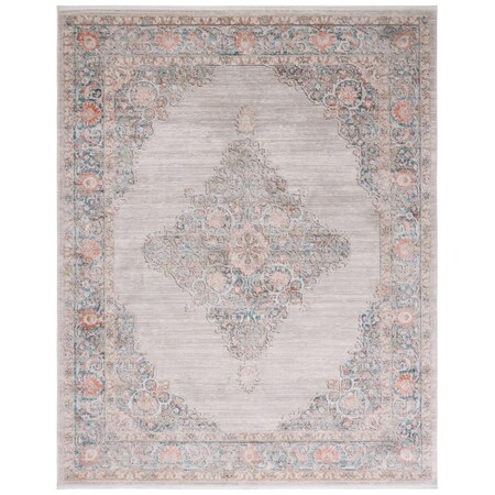 Safavieh 10 x 14 ft. Shivan 700 Power Loomed Rectangle Area Rug Grey & Rose SHV726F-10